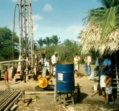 Brunnenbohrung in Pirapemas/Brasilien